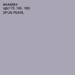 #AAA5B4 - Spun Pearl Color Image